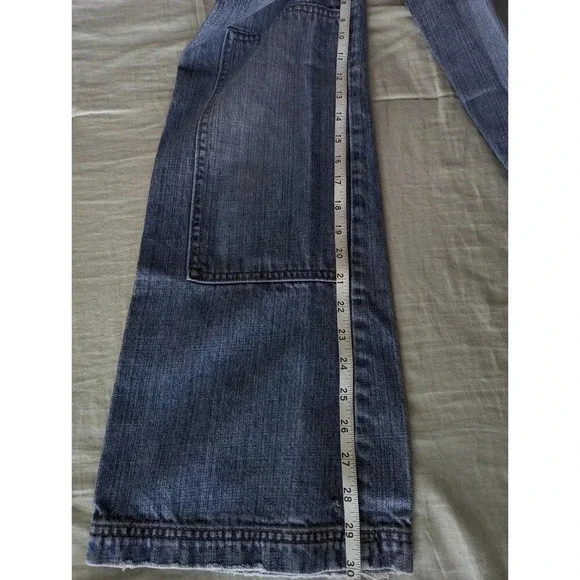 Vintage Abercrombie cargo jeans kid 14/ adult 2 - Picture 9 of 9